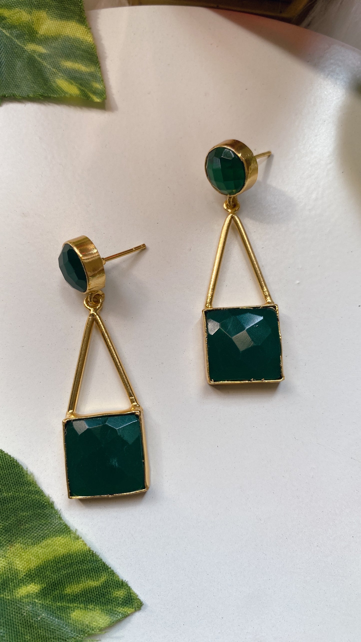 Ophelia Earrings - Green