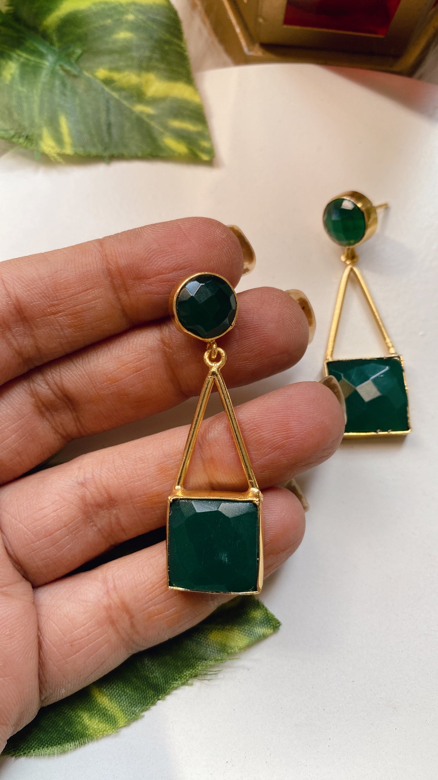 Ophelia Earrings - Green