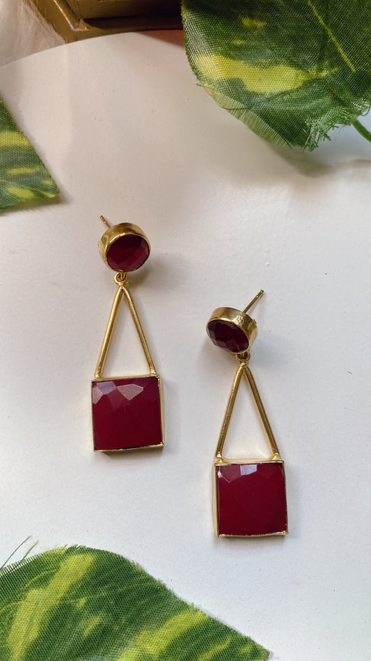 Ophelia Earrings - Red