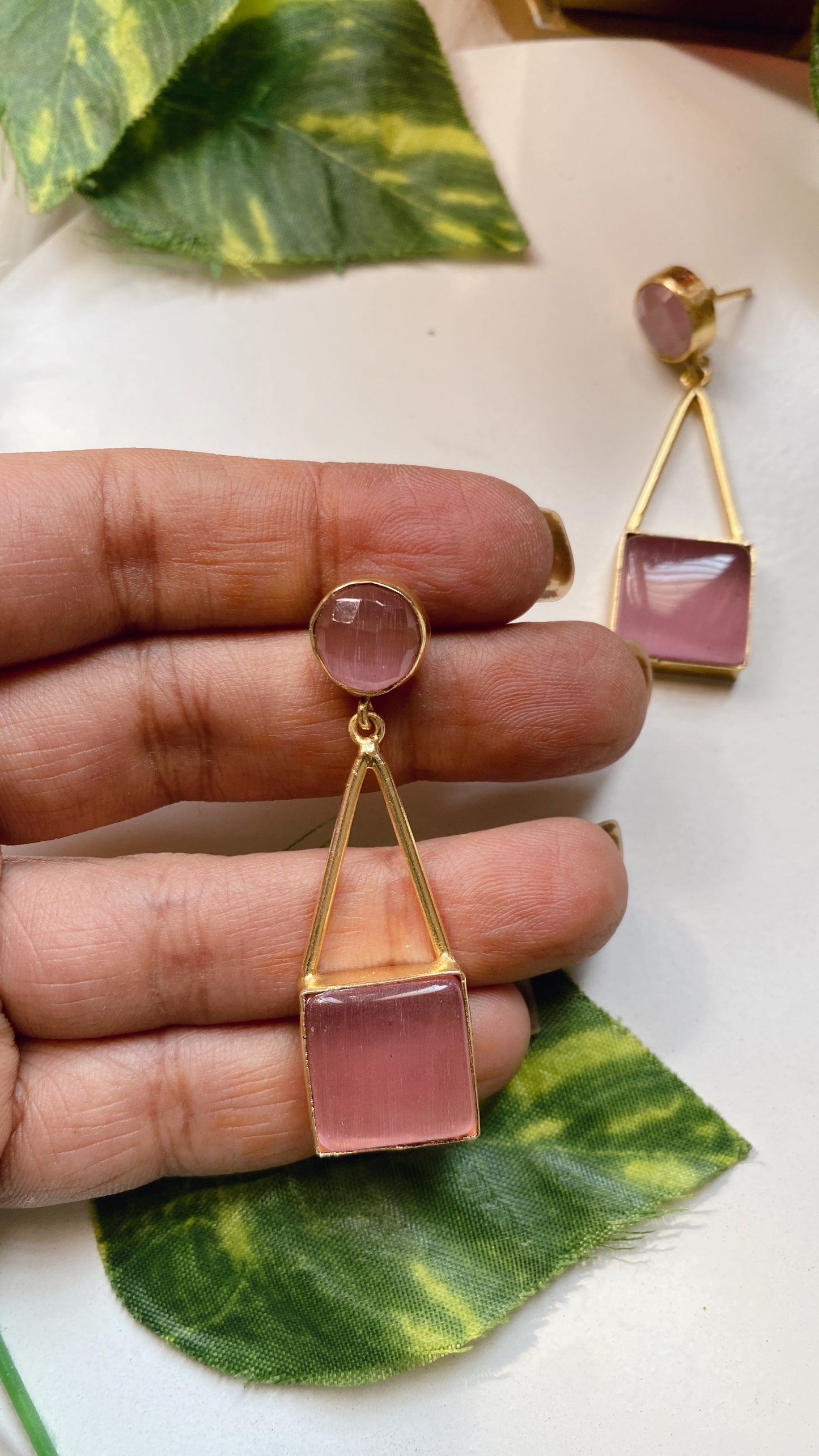 Ophelia Earrings - Pink