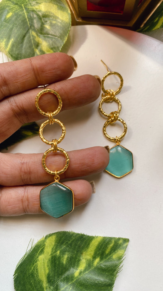 Vedika Earrings -  Mint Green