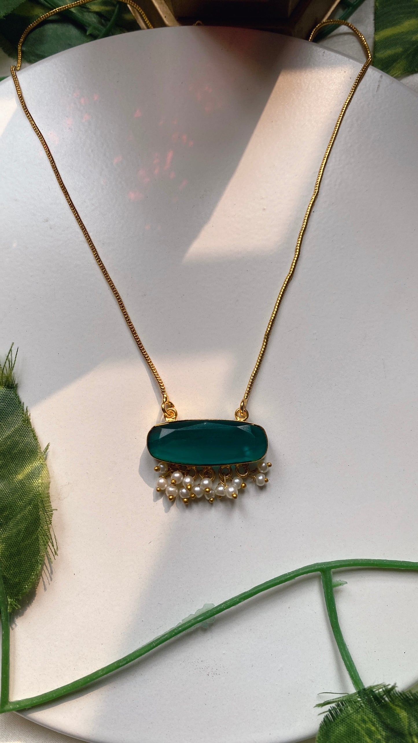Muskan Pendant - Green