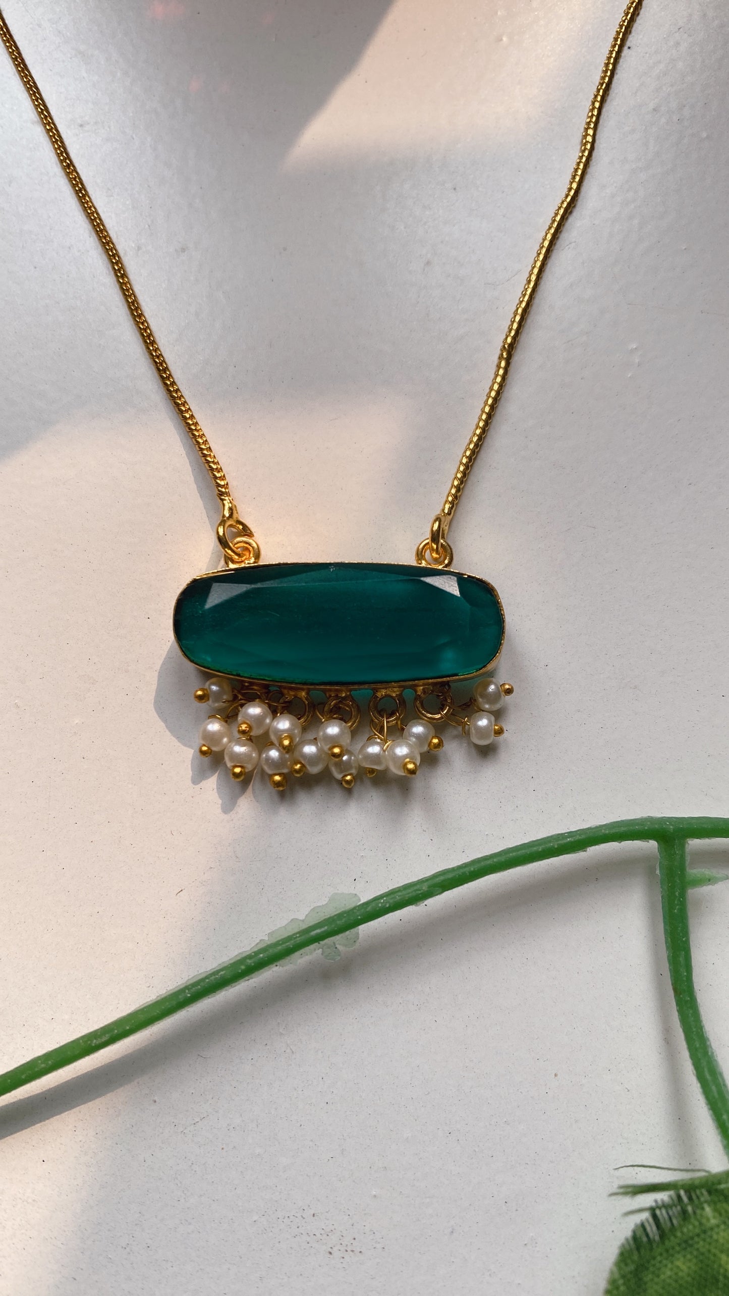 Muskan Pendant - Green