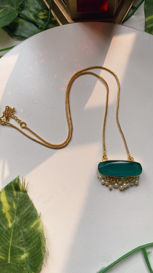 Muskan Pendant - Green