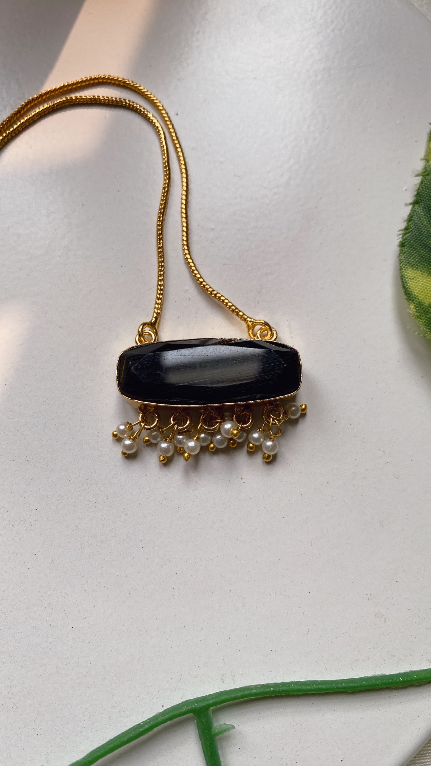 Muskan Pendant - Black