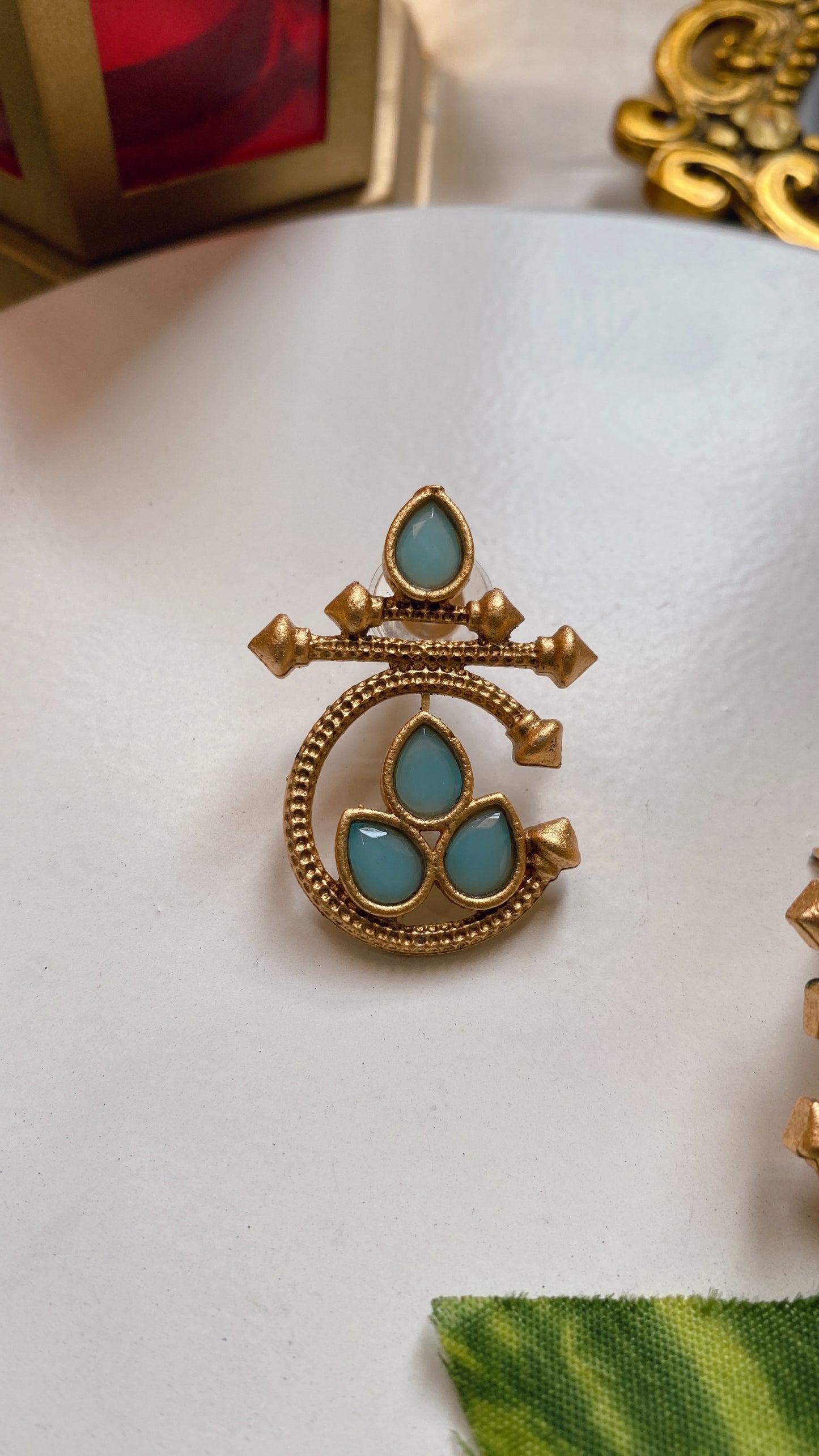 Leela Earrings - Sky Blue