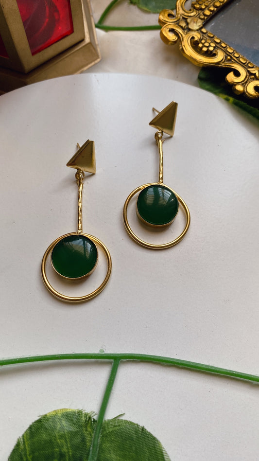 Leela Earrings - Green