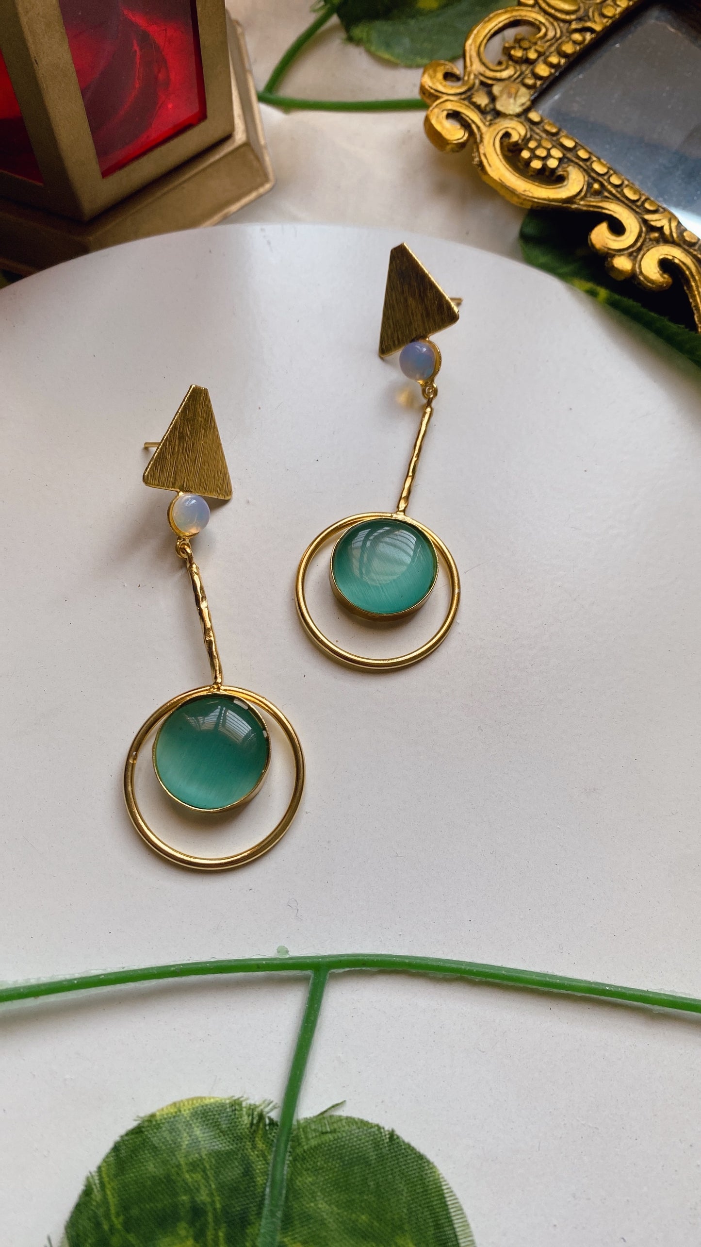 Leela Earrings - Sky Blue