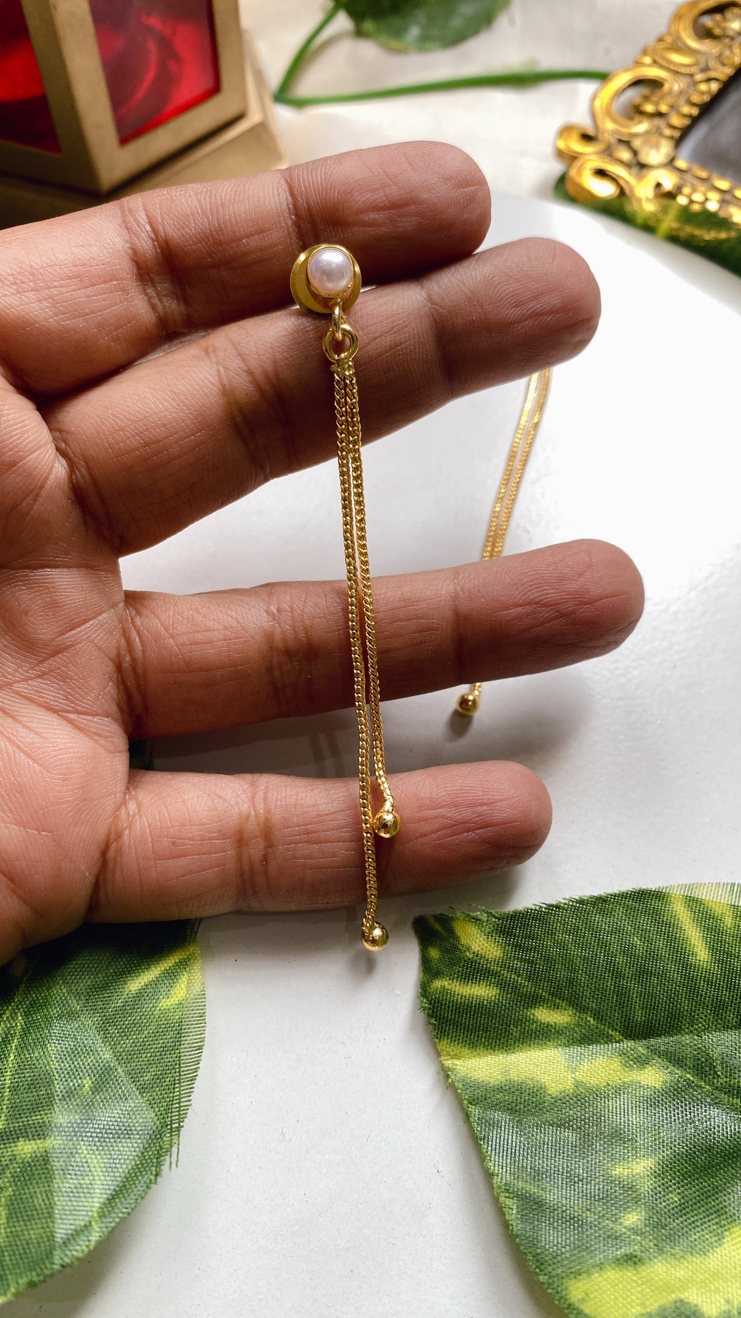 Rooh Chain Drop Earrings