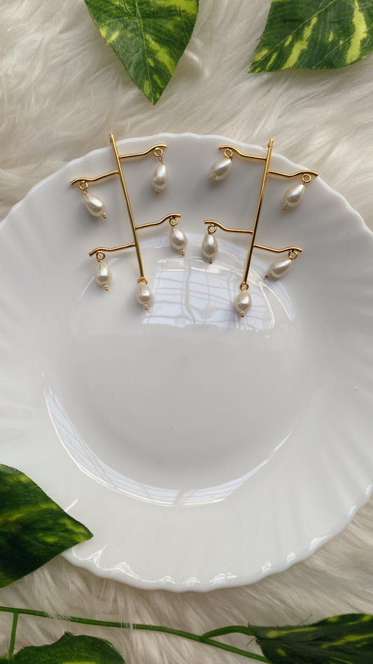 Twisted Vines brass earrings